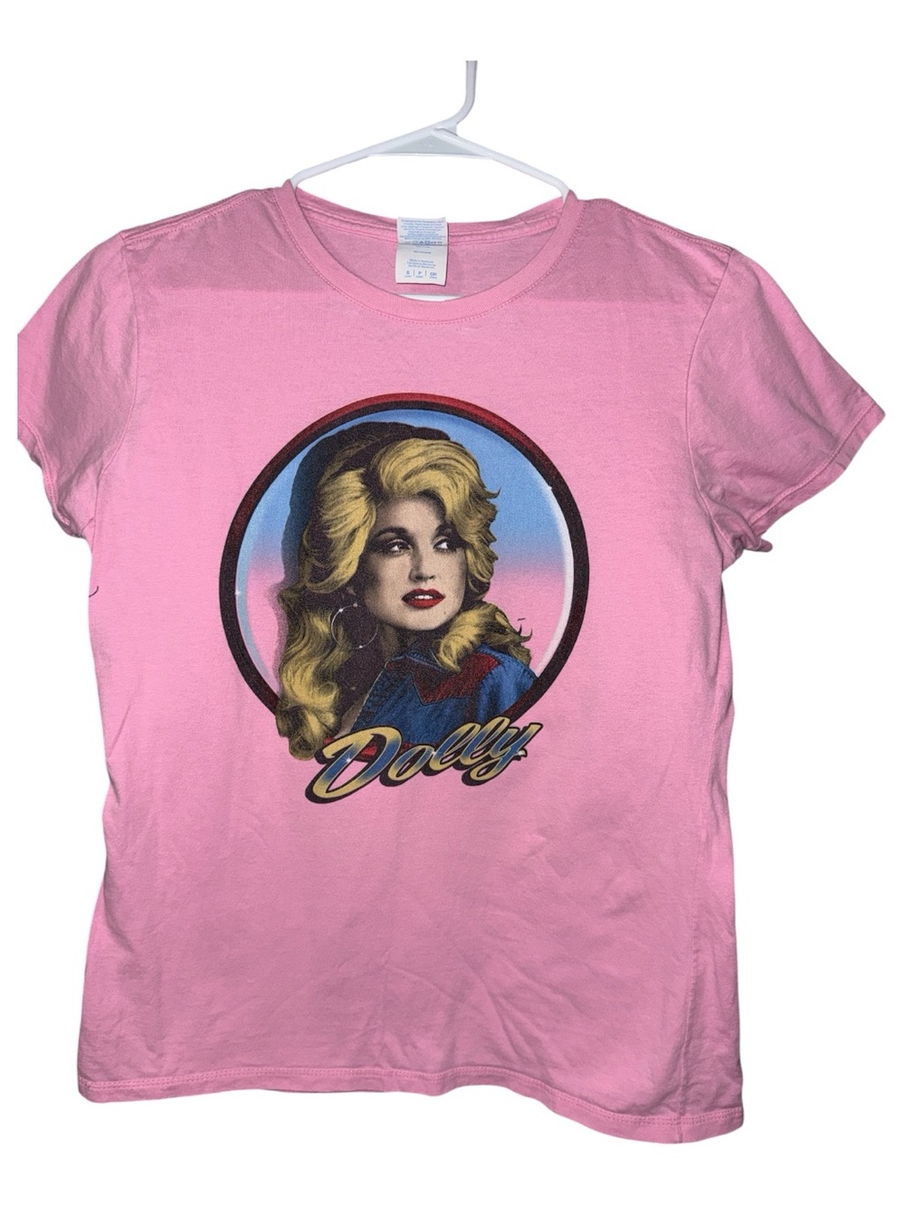 Dolly Parton Pink Graphic Tee, Size Small - Picture 2 of 3